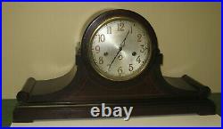 Antique Junghans Tambour 8 Day Westminster Chime Bracket Clock As-is Runs