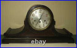 Antique Junghans Tambour 8 Day Westminster Chime Bracket Clock As-is Runs