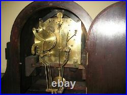 Antique Junghans Tambour 8 Day Westminster Chime Bracket Clock As-is Runs