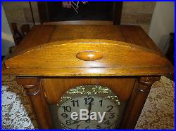 Antique Junghans, Westminster Chime. 8 Day, Maple Bracket Clock-Wurttemberg-1911