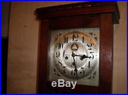 Antique-Junghans-Westminster Chime-Box Regulator Clock-Ca. 1910-To Restore-#N641