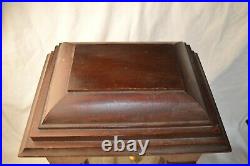 Antique Junghans Westminster Chime Bracket Mantle Clock B12 Movement Column Case