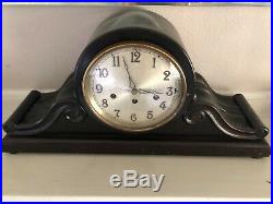 Antique Junghans Westminster Chime Clock Gibraltar No 17178 Wood Mantle Clock