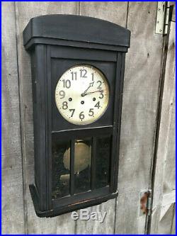 Antique Junghans Westminster Chime Clock Tested Sounds Nice FB14