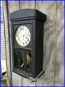 Antique Junghans Westminster Chime Clock Tested Sounds Nice FB14