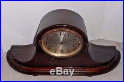 Antique Junghans Westminster Chime Fancy Tambour Clock A 42 8day Germany Working