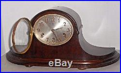 Antique Junghans Westminster Chime Fancy Tambour Clock A 42 8day Germany Working