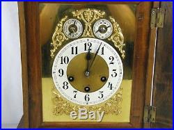 Antique Junghans Westminster Chime Mantel Bracket Clock