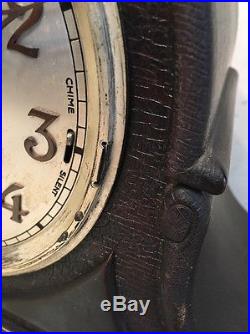 Antique Junghans Westminster Chime Tambour Clock B25 Movement