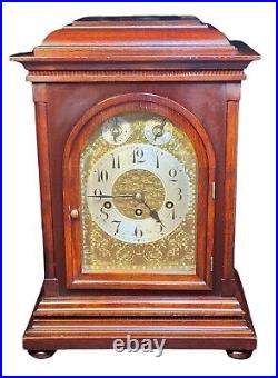 Antique Junghans Westminster Chimes Mantel Clock Germany LARGE AND BEAUTIFUL