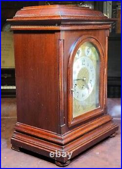 Antique Junghans Westminster Chimes Mantel Clock Germany LARGE AND BEAUTIFUL