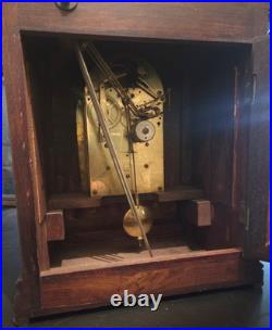 Antique Junghans Westminster Chimes Mantel Clock Germany LARGE AND BEAUTIFUL