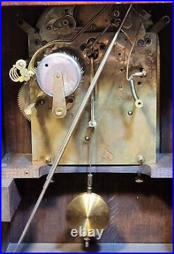 Antique Junghans Westminster Chimes Mantel Clock Germany LARGE AND BEAUTIFUL