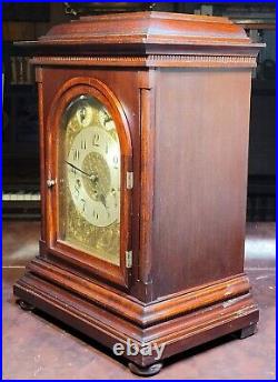 Antique Junghans Westminster Chimes Mantel Clock Germany LARGE AND BEAUTIFUL