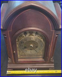 Antique Junghans Westminster Chimes Mantel Clock Germany LARGE AND BEAUTIFUL