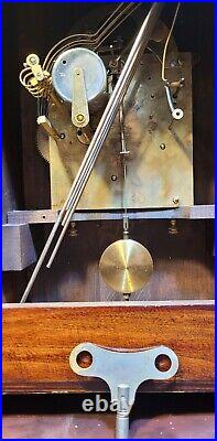 Antique Junghans Westminster Chimes Mantel Clock Germany LARGE AND BEAUTIFUL