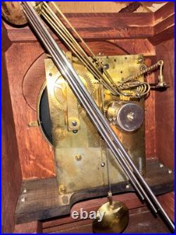 Antique Junghans Westminster Chiming Mantel Clock Germany