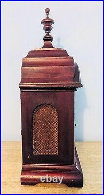 Antique Junghans Wood Mahogany Westminster Chime Bracket Mantle Shelf Clock