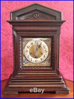 Antique Junghans Wurttemberg Bracket 8-day Mantel Clock With Westminster Chimes