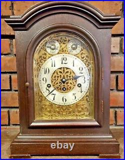 Antique Junghans Wurttemberg Bracket 8-day Mantel Clock With Westminster Chimes