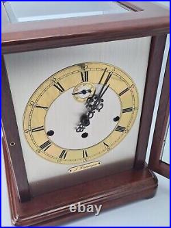 Antique Kieninger Triple Chime Musical 4 Glass Library Bracket Clock