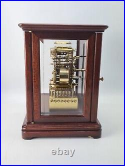 Antique Kieninger Triple Chime Musical 4 Glass Library Bracket Clock