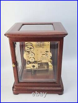 Antique Kieninger Triple Chime Musical 4 Glass Library Bracket Clock