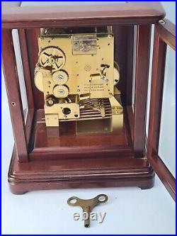 Antique Kieninger Triple Chime Musical 4 Glass Library Bracket Clock