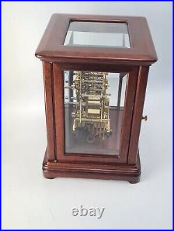 Antique Kieninger Triple Chime Musical 4 Glass Library Bracket Clock