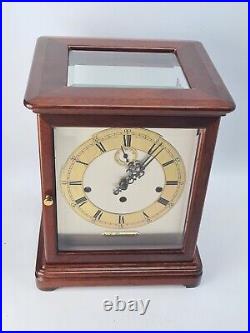Antique Kieninger Triple Chime Musical 4 Glass Library Bracket Clock