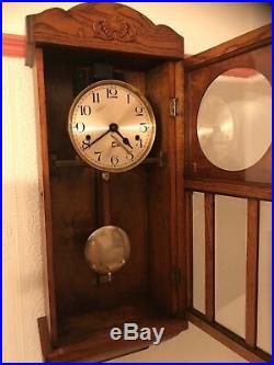 Antique Kienzle Foreign German Westminster Carillon Wall Clock