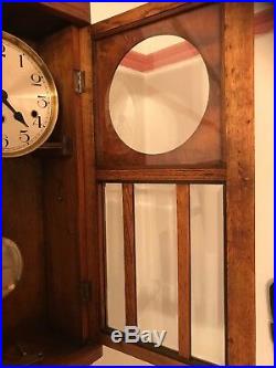 Antique Kienzle Foreign German Westminster Carillon Wall Clock