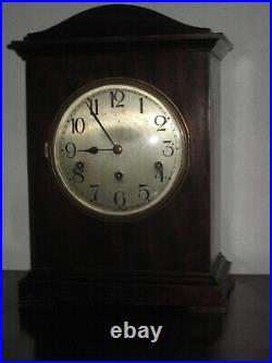 Antique Kienzle German Quarter-hour Chime Mahogany Bracket Clock Working