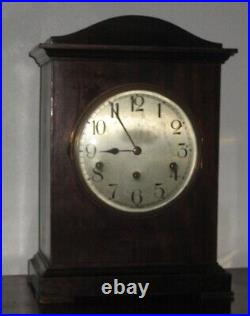 Antique Kienzle German Quarter-hour Chime Mahogany Bracket Clock Working