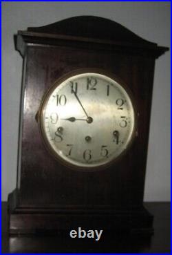 Antique Kienzle German Quarter-hour Chime Mahogany Bracket Clock Working