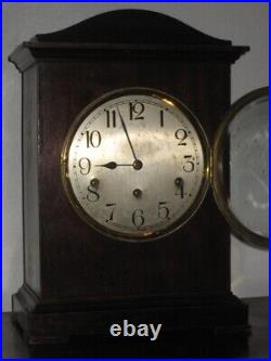 Antique Kienzle German Quarter-hour Chime Mahogany Bracket Clock Working