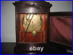 Antique Kienzle German Quarter-hour Chime Mahogany Bracket Clock Working