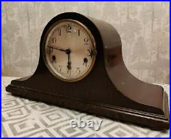 Antique Kienzle Westminster Mantel Clock 8Day Napoleon Hat Case Working