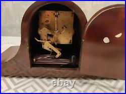 Antique Kienzle Westminster Mantel Clock 8Day Napoleon Hat Case Working