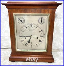 Antique LFS Chime 8 Bell 5 Gong Bracket Clock Runs Strikes Westminster Chimes