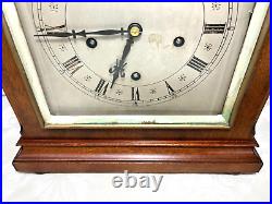 Antique LFS Chime 8 Bell 5 Gong Bracket Clock Runs Strikes Westminster Chimes