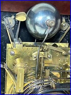 Antique LFS Chime 8 Bell 5 Gong Bracket Clock Runs Strikes Westminster Chimes