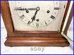 Antique LFS Chime 8 Bell 5 Gong Bracket Clock Runs Strikes Westminster Chimes