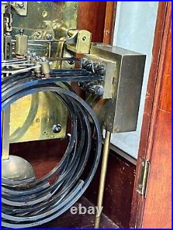 Antique LFS Chime 8 Bell 5 Gong Bracket Clock Runs Strikes Westminster Chimes