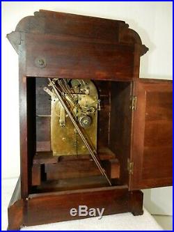 Antique Large German Junghans Bracket Mantle Clock With Westminster Chimes