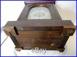 Antique Large German Junghans Bracket Mantle Clock With Westminster Chimes