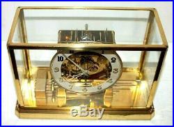 Antique Large Glass Cased Triple Train German Westminster Chime Skeleton Clock