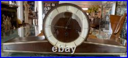Antique Mantel Clock Kienzle German withkey Westminster Chime Key-wind