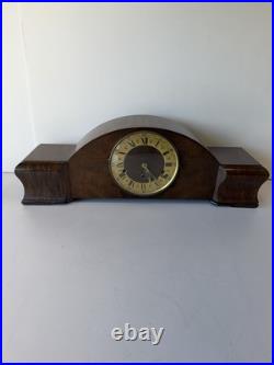Antique Mantle Clock Art Deco German WESTMINSTER Chime Pendulum