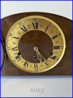 Antique Mantle Clock Art Deco German WESTMINSTER Chime Pendulum